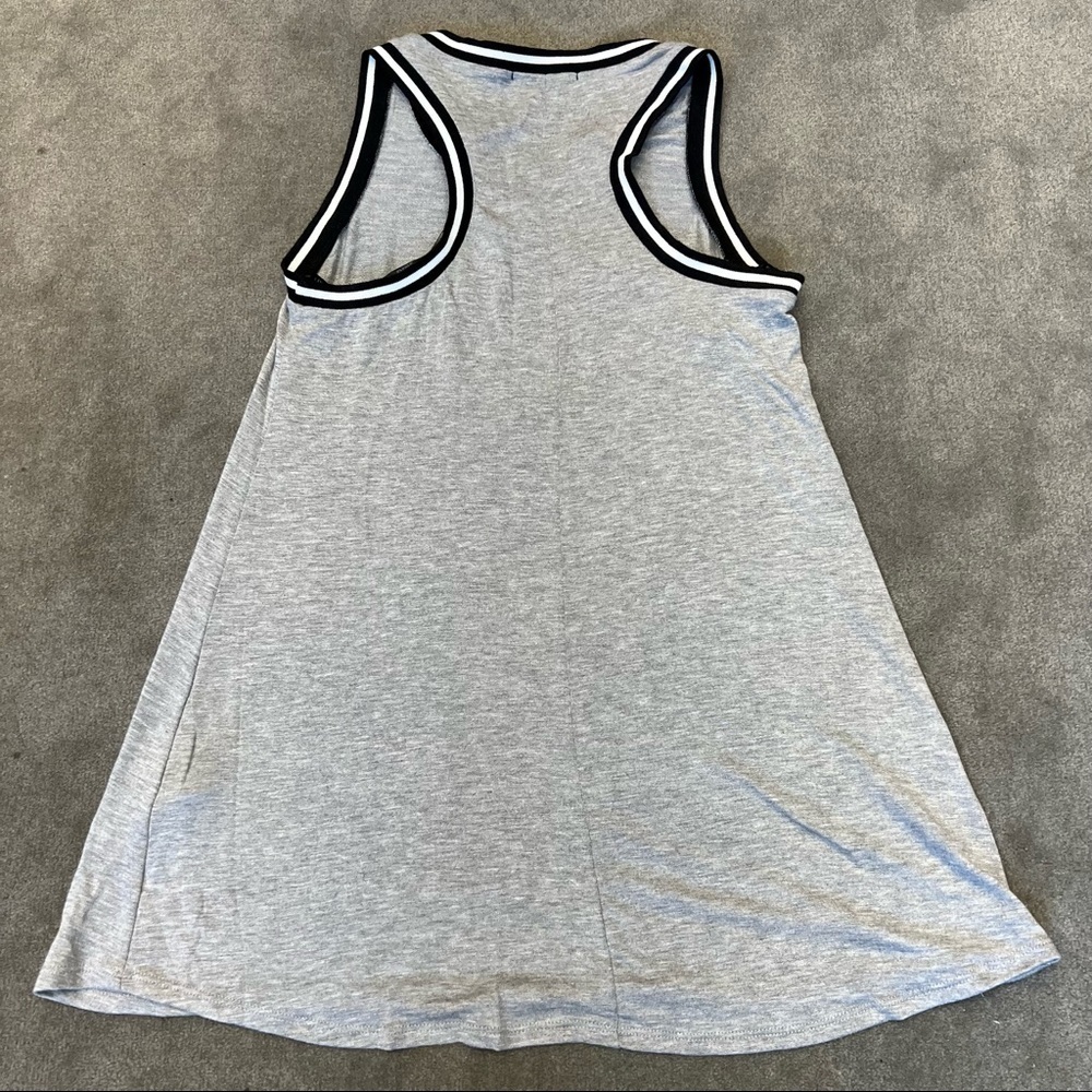 NWT Papaya “this team makes me drink” gray razorback long tank top, M, football - Picture 4 of 9